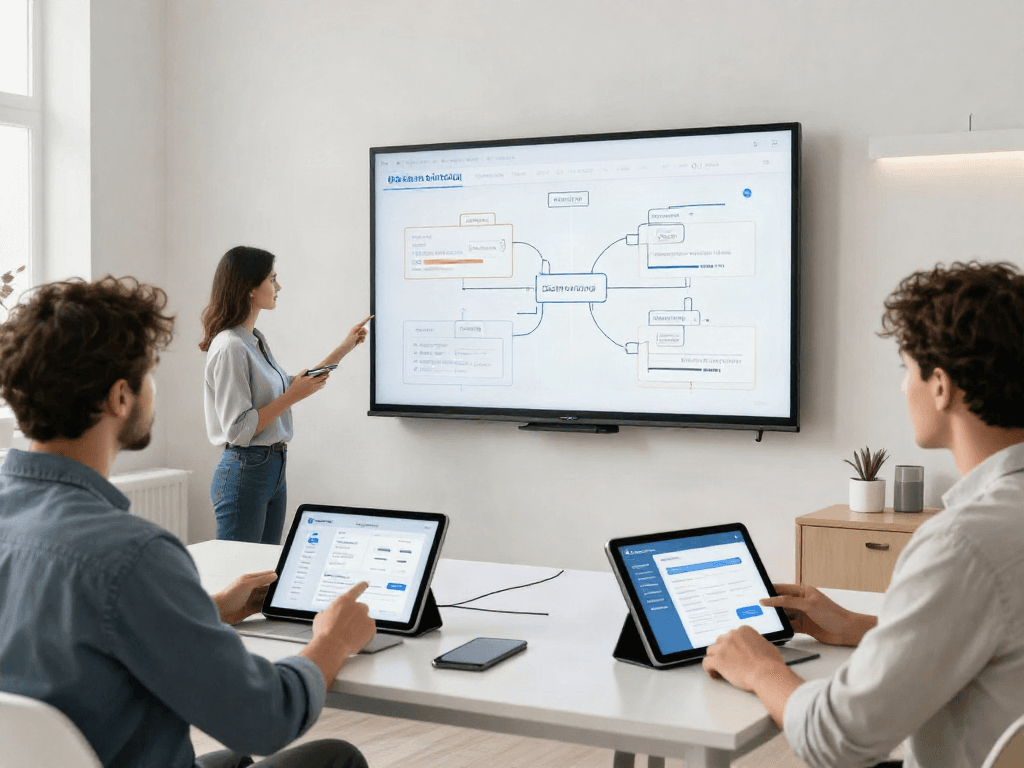 Dachreinigung Software-Lösung im digitalen Test mit modernen Technologien für Benutzerinteraktionen und Benutzererfahrungen.