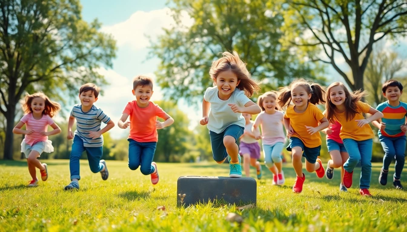 Bewegungsspiele mit Kindern, Details jetzt lesen zur Steigerung der Aktivitaet und Kreativitaet.