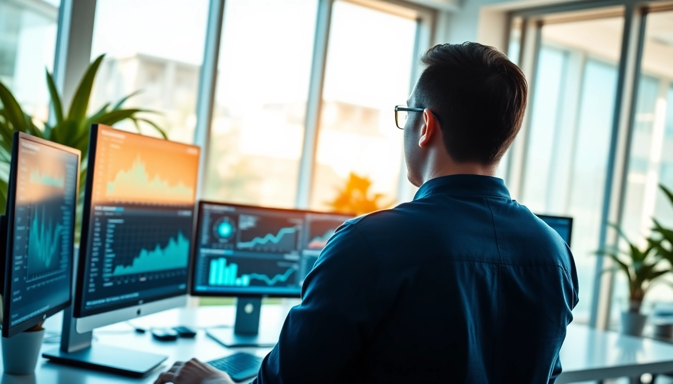 Shopware Performance Optimierung mit Webentwickler beim Analysieren von Leistungskennzahlen.