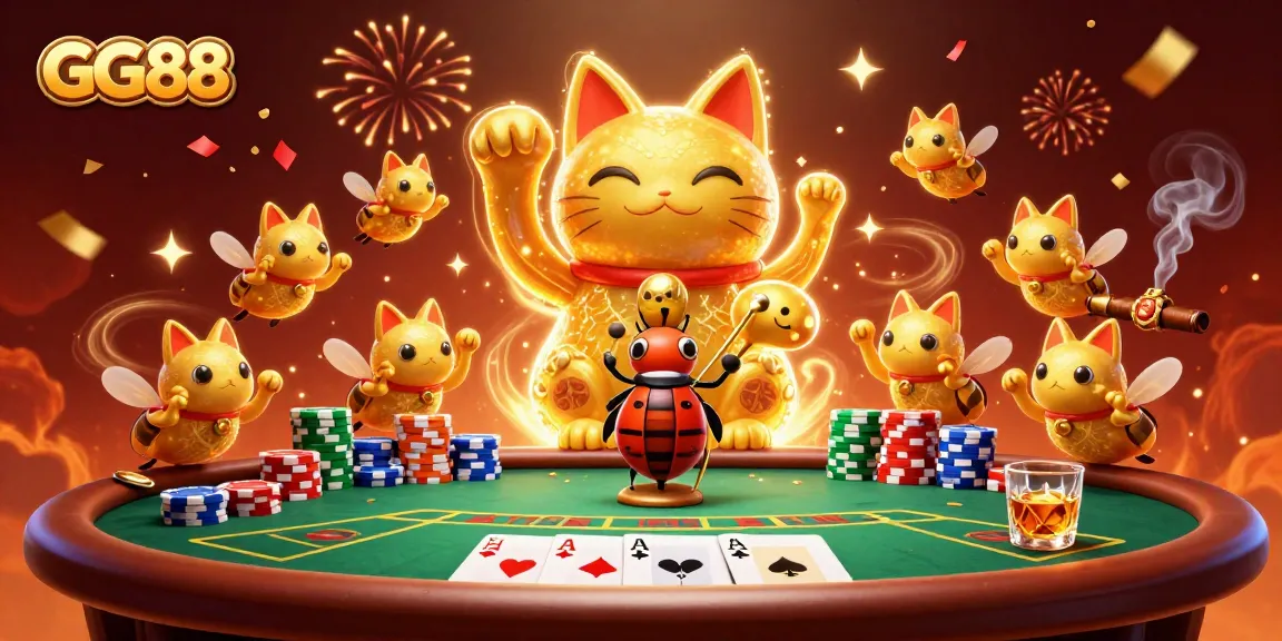 Engage in immersive gameplay at GG88, with vibrant visuals and dynamic casino elements.