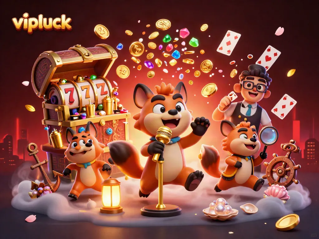 Engage with vipluck at a lively comedy casino featuring hyenas in action.