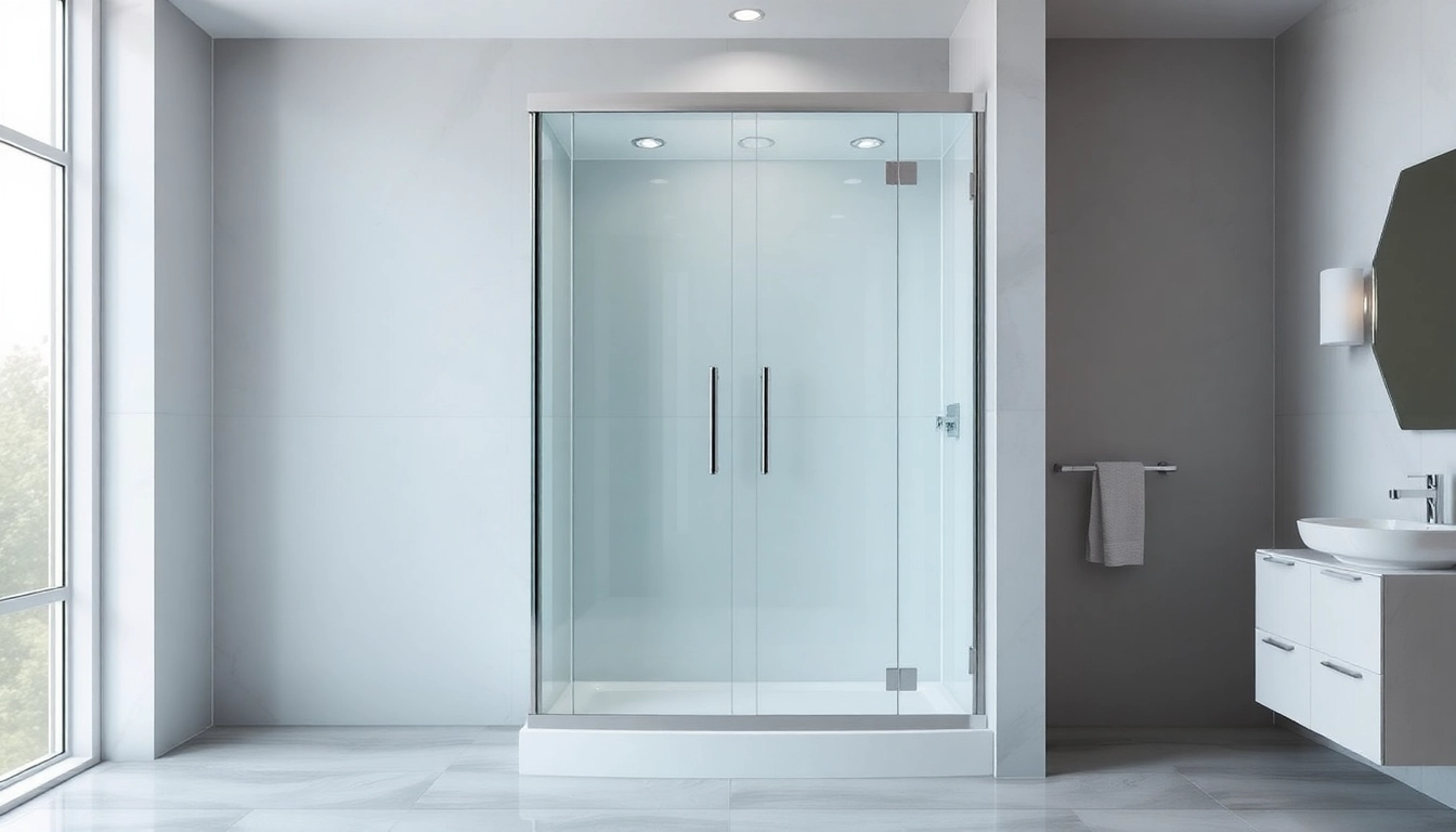 Erleben Sie die duschkabine 100x100 pendeltür in einem modernen Badezimmer mit eleganter Ausstattung.