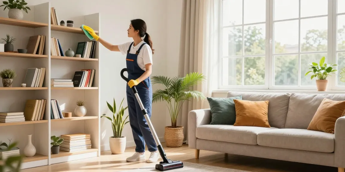 Professional cleaner enhancing spaces at putzinstitute bern with meticulous attention.