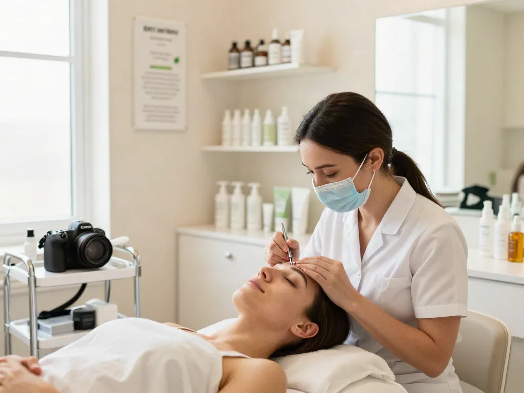 Augenringe entfernen mit der CCeye® Behandlung in einem modernen Schönheitssalon