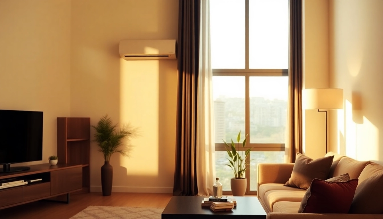 Klimaanlagen installieren lassen für ein harmonisches Wohnen, optimale Integration eines Klimageräts in den Wohnraum.