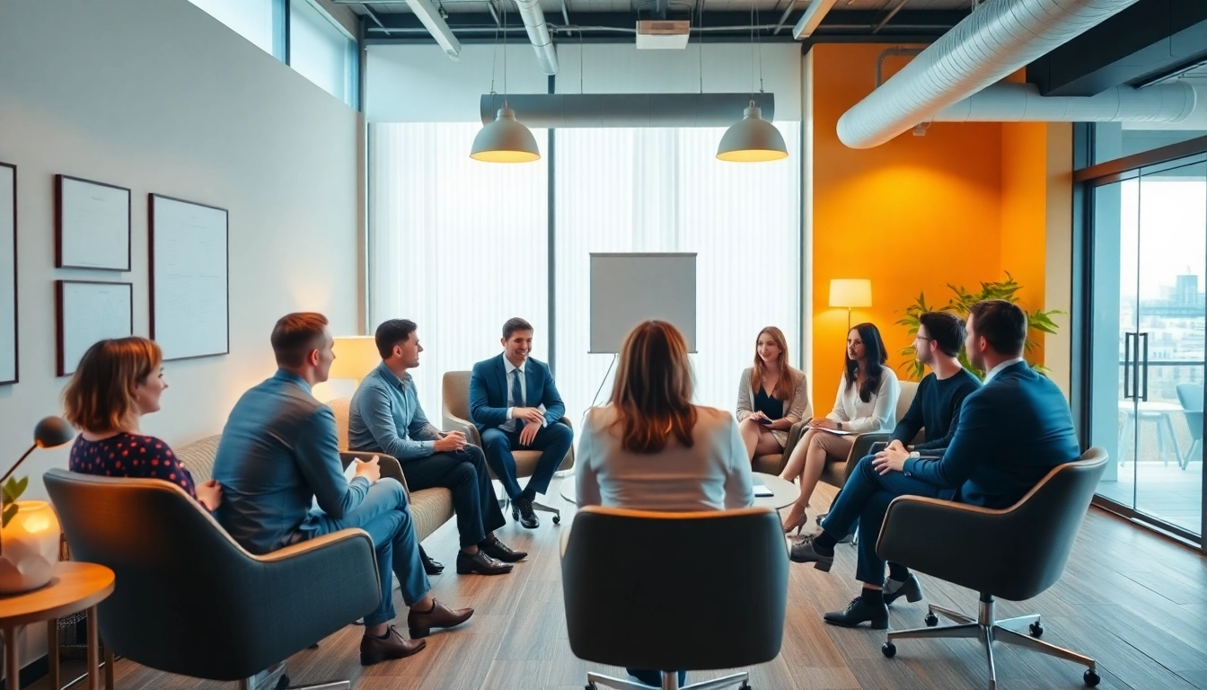 Engaged team at a corporate consultation in Hannover, showcasing Unternehmensberatung Hannover expertise.