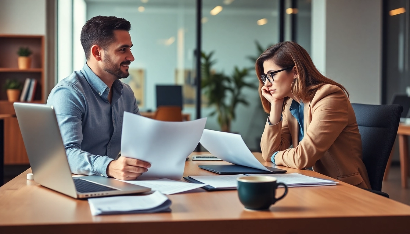 Engaging headhunter sales professional interacting with candidates.