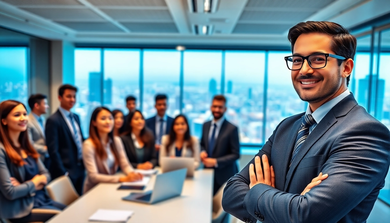 Headhunter Schweiz engagiert mit Kandidaten in modernem Büro.